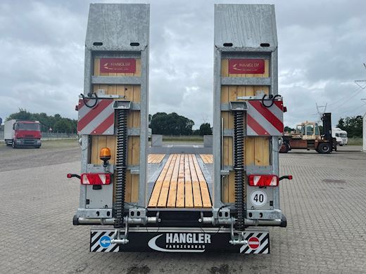 Hangler 3-aks 30-tons maskinhænger til TRAKTOR Machine trailer - 3