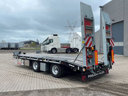 Hangler 2-aks 21-tons m. containerlåse Machine trailer - 2
