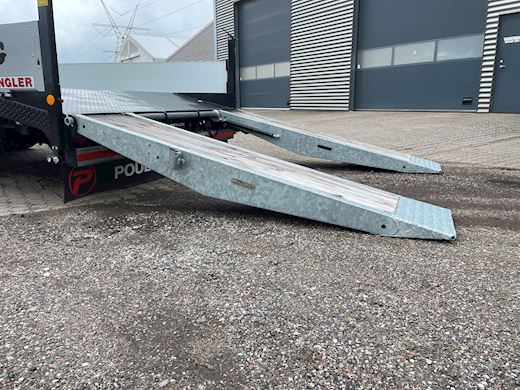 Hangler 2-aks 14-tons kærre med ramper Machine trailer - 8