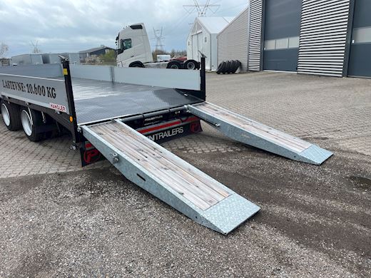 Hangler 2-aks 14-tons kærre med ramper Machine trailer - 7